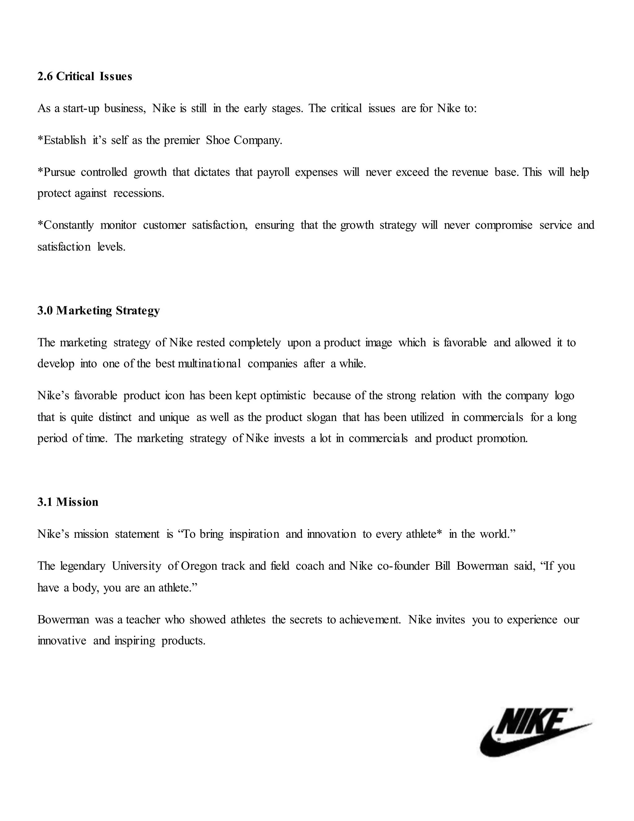 tema amplitud en Assignment on Marketing Plan of Nike shoes