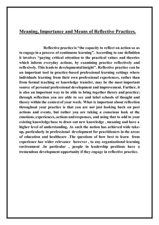 Reflect Formal Definition Assignment | DOCX