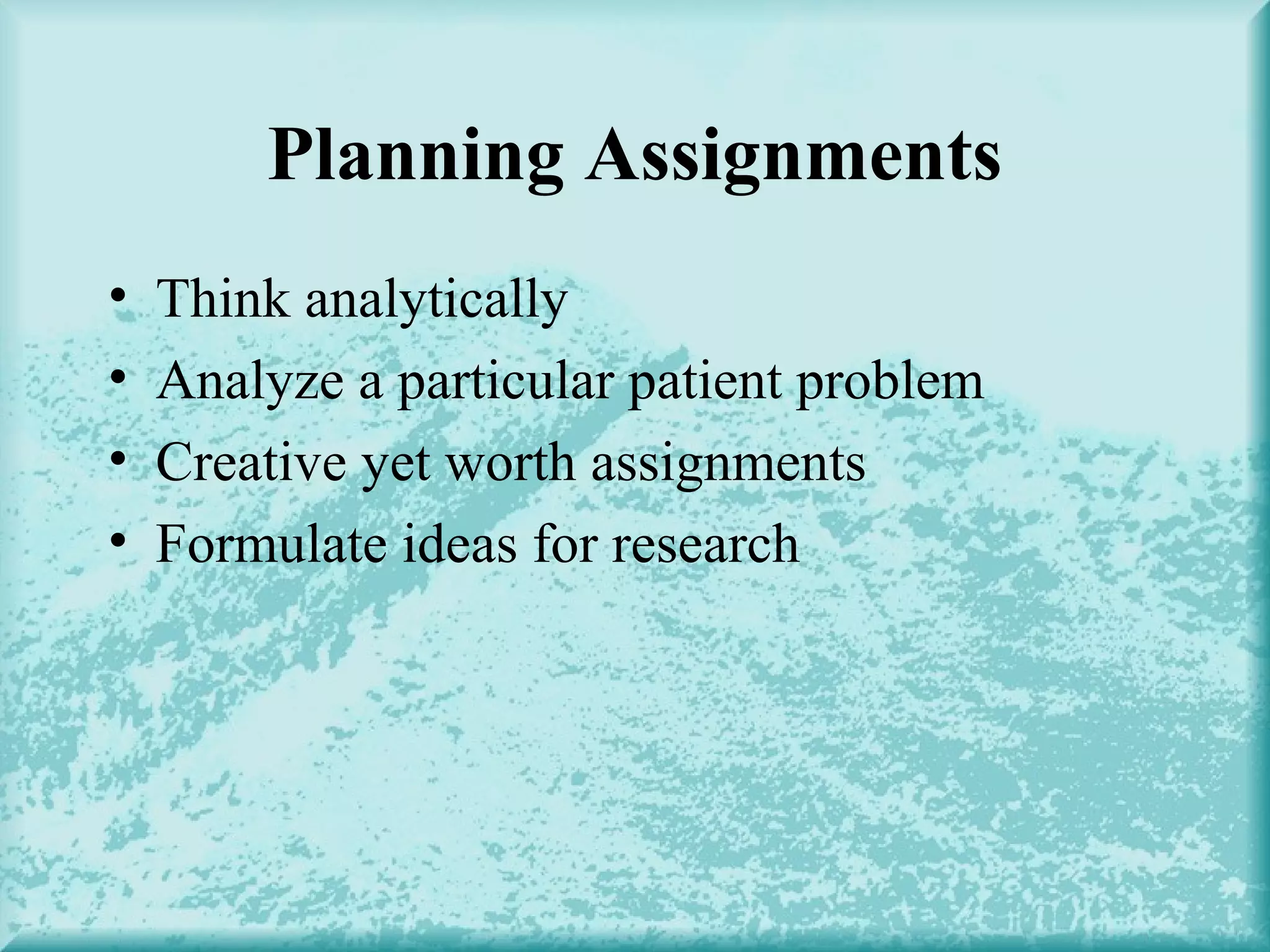 Assignment | PPT