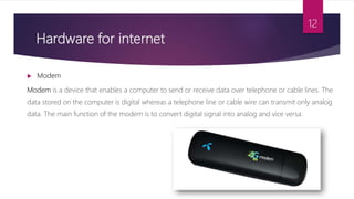 Introduction to internet | PPTX