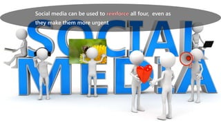Social media can be used to all four, even as
they make them more urgent
 