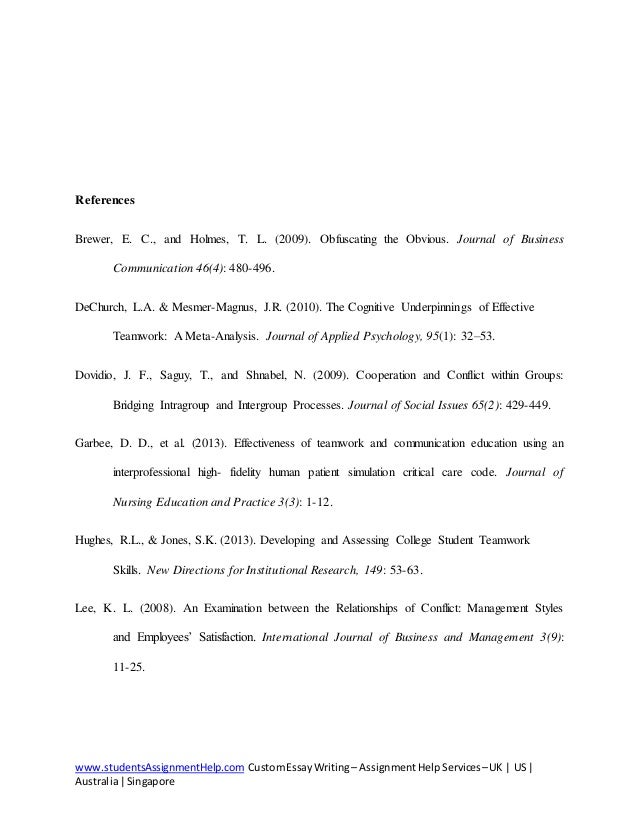 Team building conclusion essay image