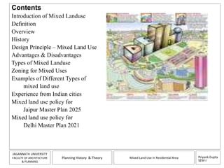 Assignment mixed land use
