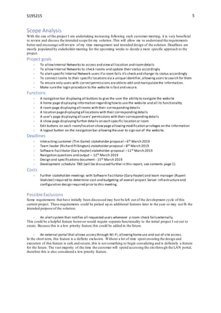 Software design and development - Requirements analysis and capture | DOCX