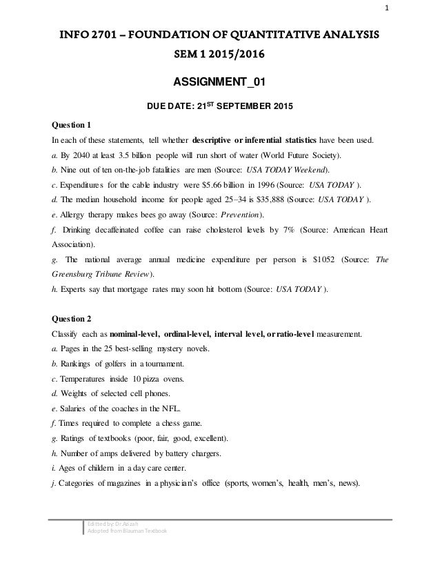 Assignment 01