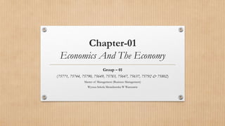 Economics And The Economy