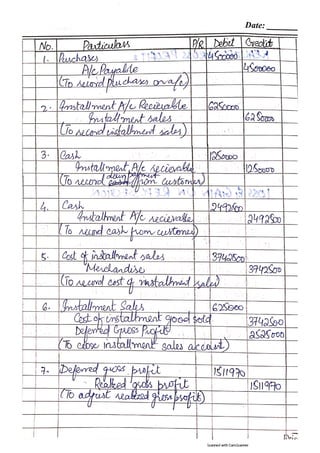 Advanced Accounting Problems | PDF