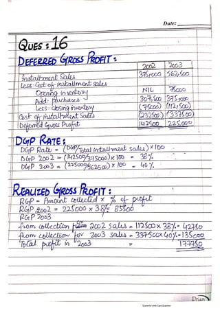 Advanced Accounting Problems | PDF