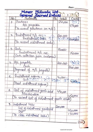 Advanced Accounting Problems | PDF