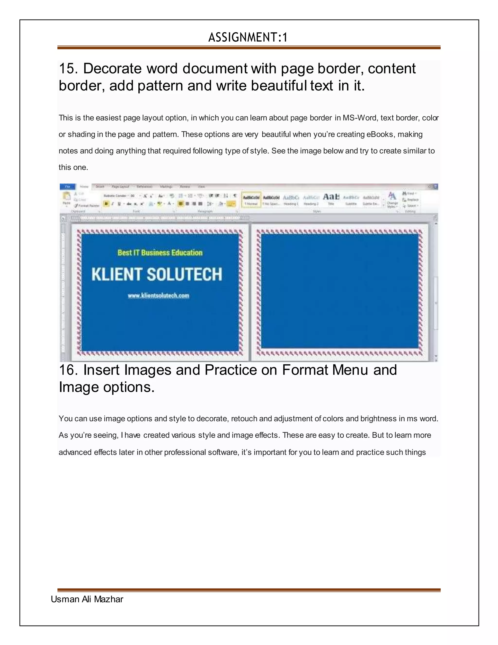 Assignment # 02 | DOCX