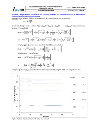 Helicopter rotor dynamics | PDF