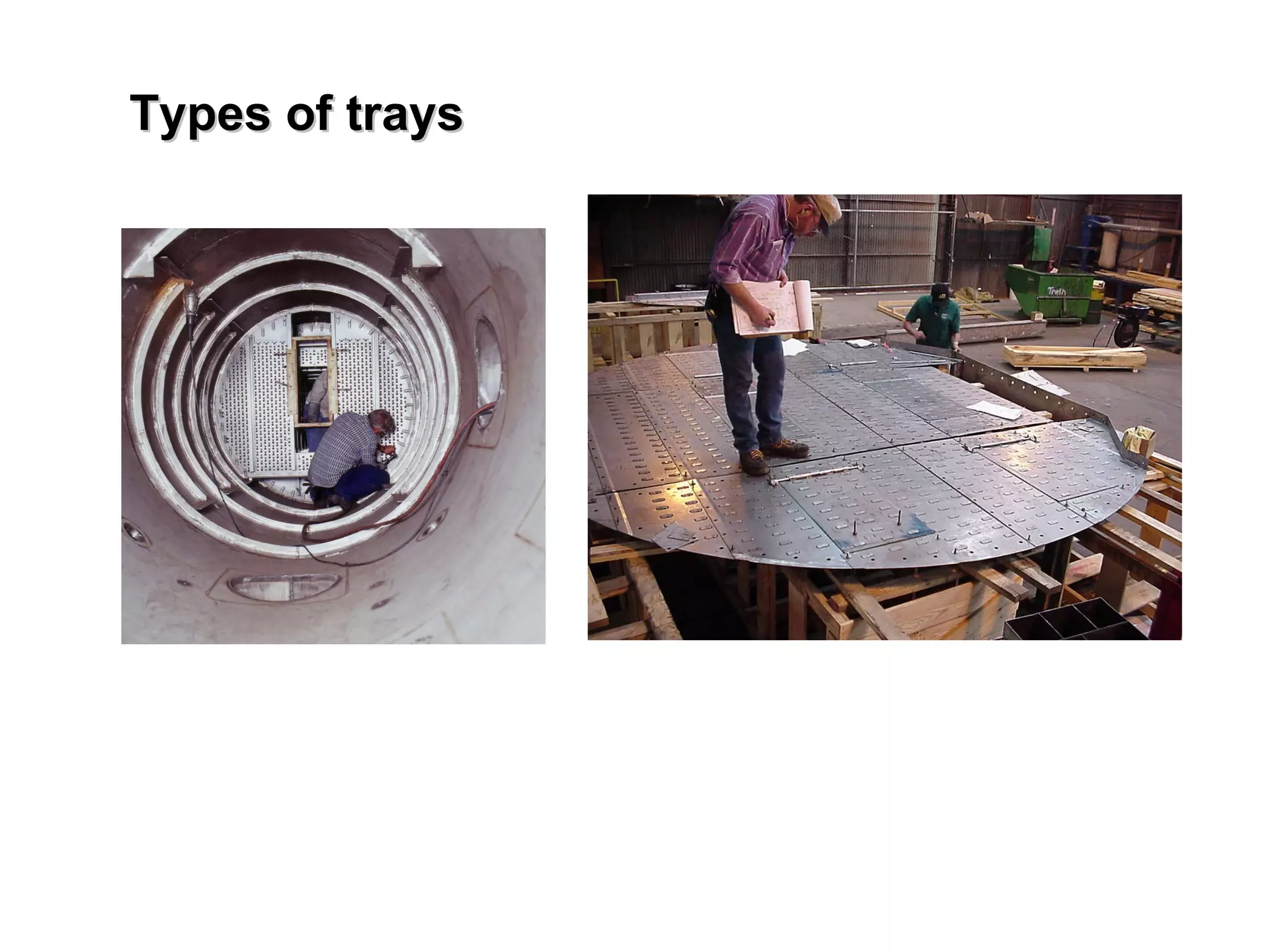 Types of trays 