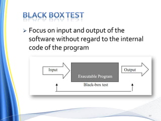 Black & White Box testing | PPTX
