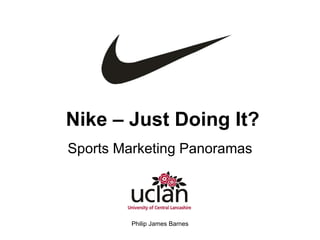 Nike – Just Doing It? Sports Marketing Panoramas 