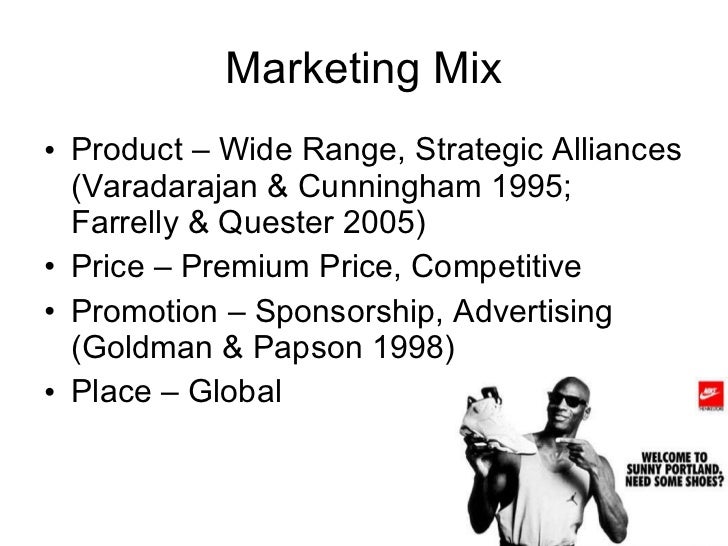 nike marketing mix strategy