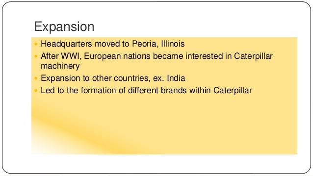 case study caterpillar inc The caselet discusses the competitive strategies adopted by caterpillar inc marketing case studies icmr case study collection key words: caterpillar inc (caterpillar), earth moving equipment, construction, supplier, agricultural equipment, natural gas engines, gas turbines. case study caterpillar inc The caselet discusses the competitive strategies adopted by caterpillar inc marketing case studies icmr case study collection key words: caterpillar inc (caterpillar), earth moving equipment, construction, supplier, agricultural equipment, natural gas engines, gas turbines.