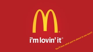McDonald's - A Mini Case Study | PPTX