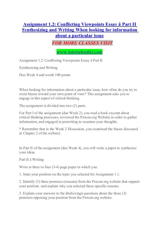 English Literature Essay Questions Assignment Conflicting Viewpoints Essay Part Ii Synthesizing And Writing When Looking For Information Thesis For Argumentative Essay Examples also English Creative Writing Essays Conflicting Viewpoints Essay Part Ii Synthesizing Experience Tradit Sample Essays For High School
