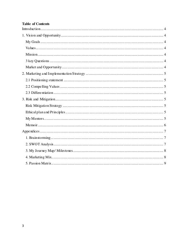 personal business plan on event planning personal business plans