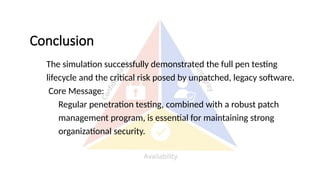 Penetration testing using Kali Linux and it's tool | PPTX