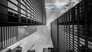 ACCENTURE LAUNCHED $50
MILLION CAMPAIGN
FEATURING ANIMALS.
 