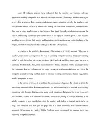 Assignment 1   summary & review