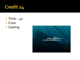    Time: .42
   Crew
   Casting
 
