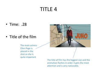 Titling Assignment 11 film billing & title analysis | PPTX