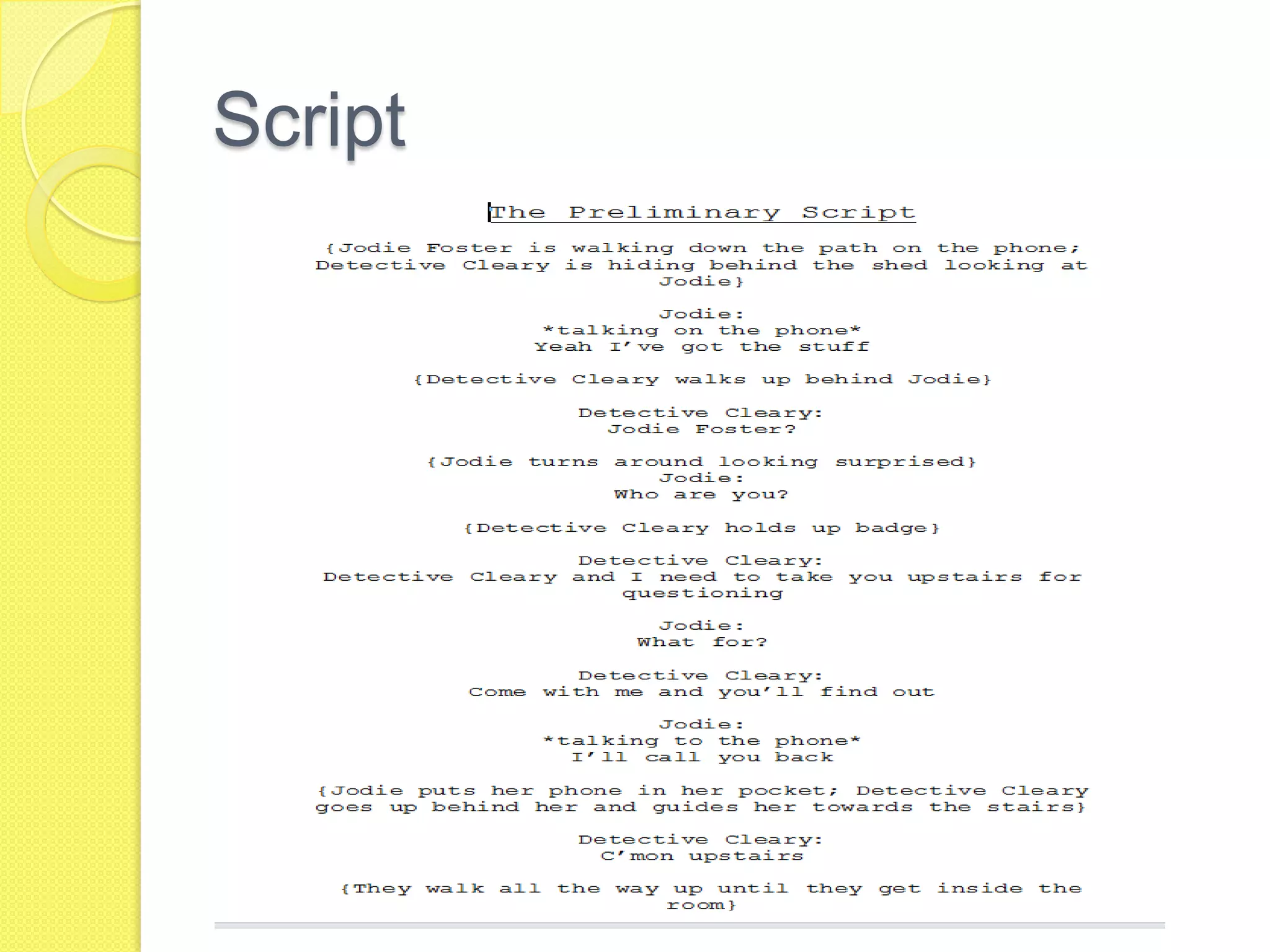 Script
 