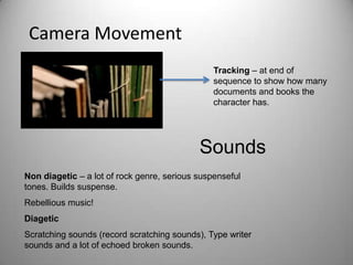 Assignment 14 opening sequence analysis (draft 2) part 3 | PPTX
