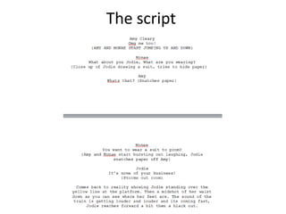 The script
 