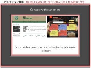 Connectwithcustomers
Interact withcustomers,focusedreviews&offer solutionsto
concerns
 