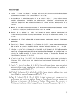 Impact of HR Practices on Organizational Performance of RMG sector in ...