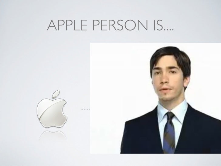 APPLE PERSON IS....