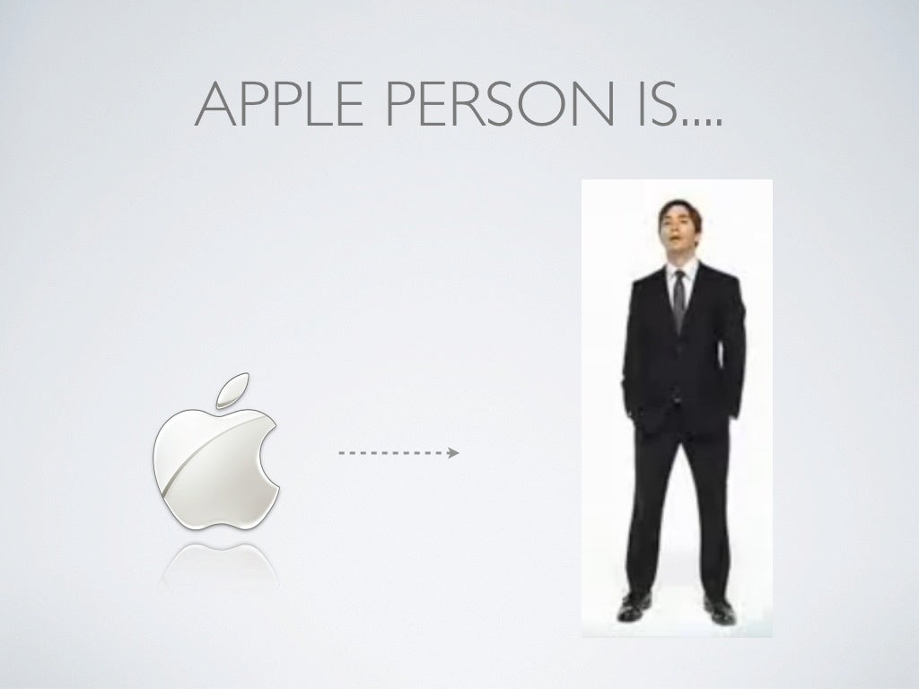APPLE PERSON IS....