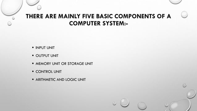 Components of Computer | PPT