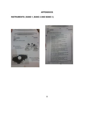 APPENDICES
INSTRUMENTS ( BAND 1, BAND 2 AND BAND 3 )

8

 