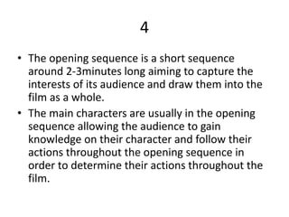 Assignment 1 (purpose of an opening title sequence) | PPT