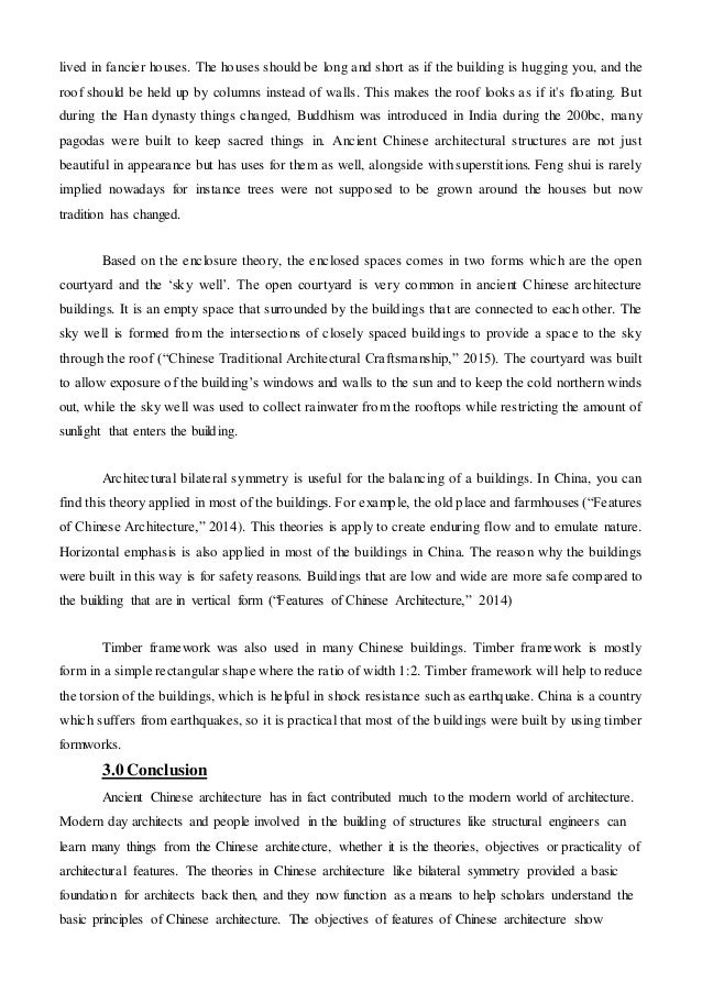 chinese architecture report