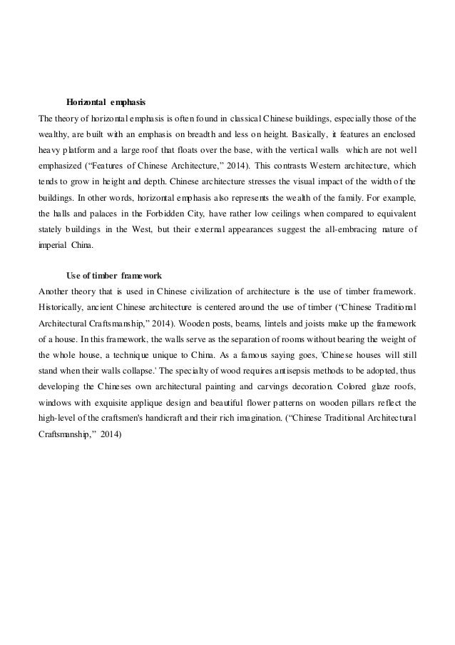 chinese architecture report