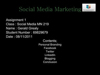 Assignment 1 social media | PPT