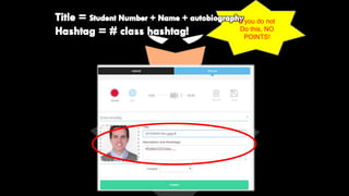 If you do not
Do this, NO
POINTS!
 