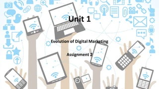 Unit	1	
Evolution	of	Digital	Marketing
Assignment	2
 