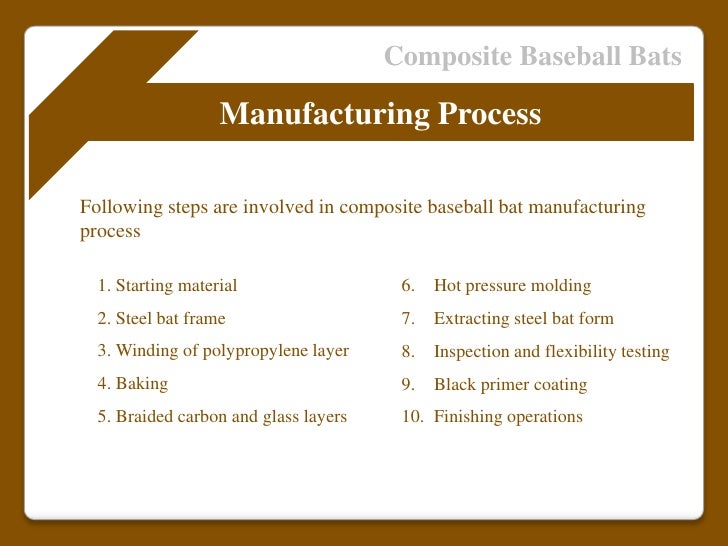 Composite Baseball Bat Manufacturing Process