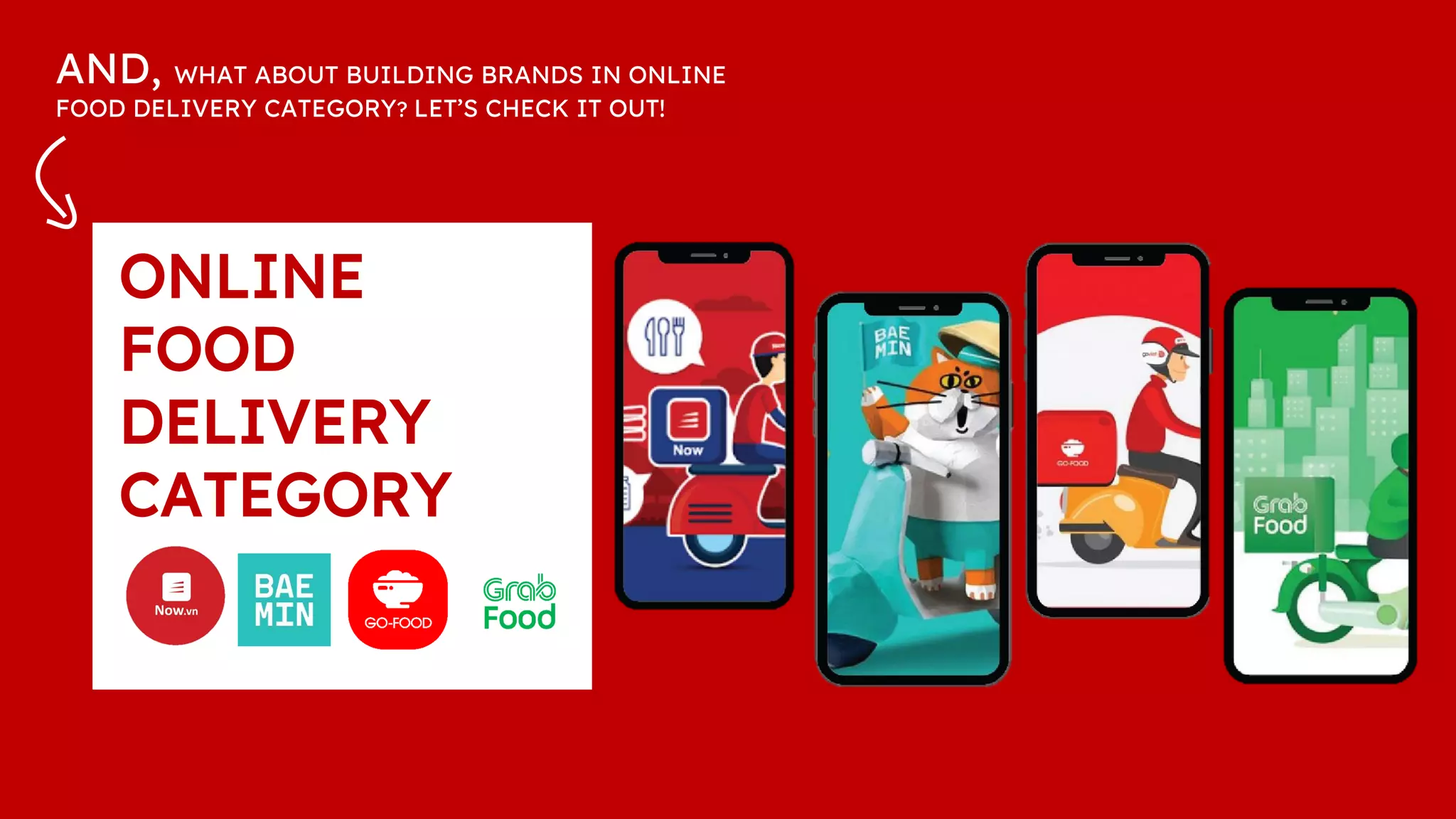 ONLINE
FOOD
DELIVERY
CATEGORY
AND, WHAT ABOUT BUILDING BRANDS IN ONLINE
FOOD DELIVERY CATEGORY? LET’S CHECK IT OUT!
 