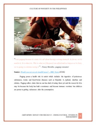 Culture of Poverty in the Philippines [REPORT] | DOCX