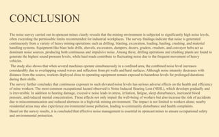 Comprehensive Noise Survey and Health Impact Analysis in Opencast ...