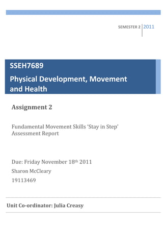 Stay in Step FMS Assessment Report