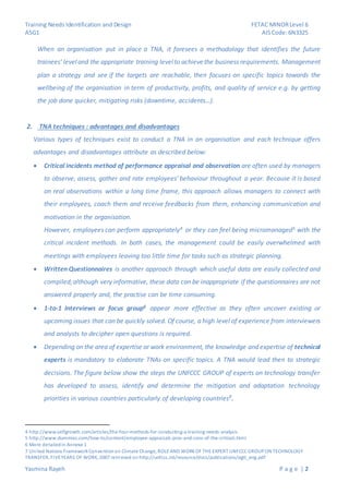 AIS Code: 6N3325 Training Needs Identification and Design Training ...