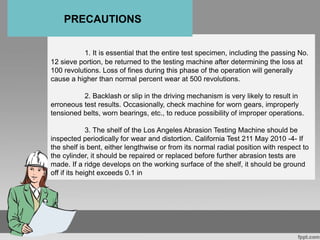 ASTM STANDARDS IN PERFORMING LABORATORY TEST FOR AGGREGATES PPT